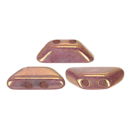 Tinos Puca Beads 10g - Opq. Violet Gold Ceramic