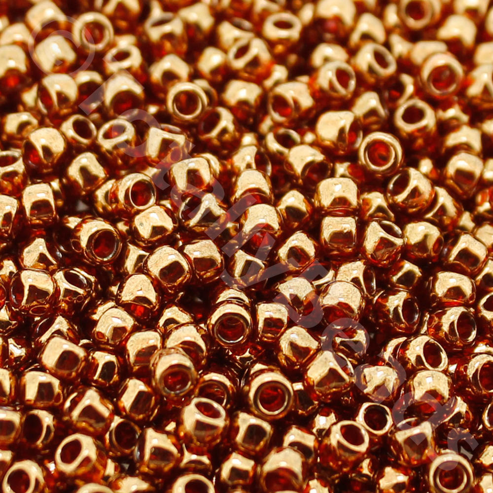 Toho Size 8 Seed Beads 10g -  Gold Lus African Sunset