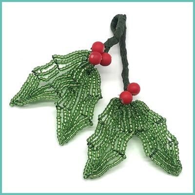 Beaded Mistletoe & Holly with Sarah Milsop