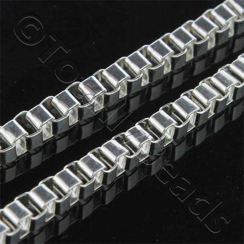 Chain Silver Plated - Box 3mm