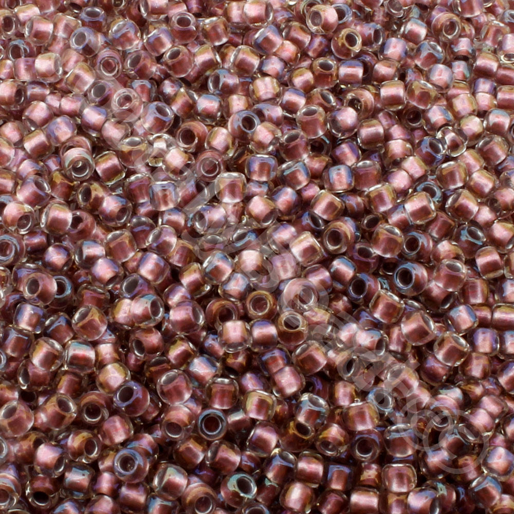 Toho Size 8 Seed Beads 10g -  Inside Crystal Rose