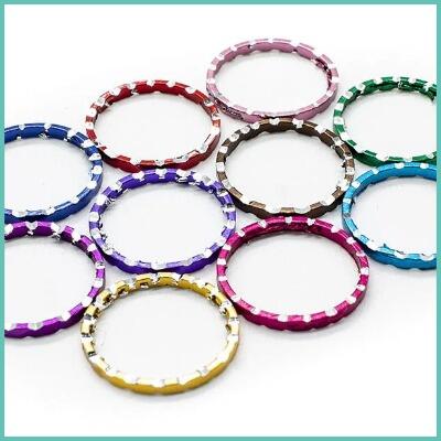 Colorful Metal Rings Colourful Ring Jewellery