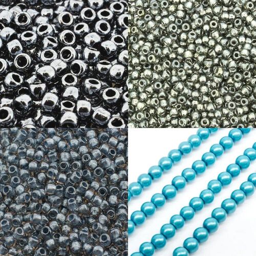 BC 2023 WK 49   Beaded Toggle Bracelet   Blue 4mm for jewellery making