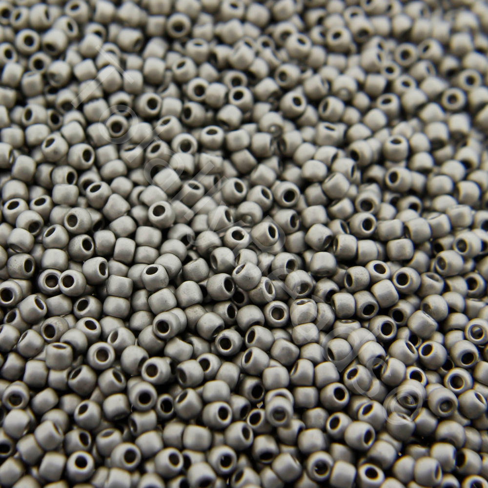 TOHO Japanese Glass Seed Beads 11/0 Opaque Frosted Matte Black – 10 Grams
