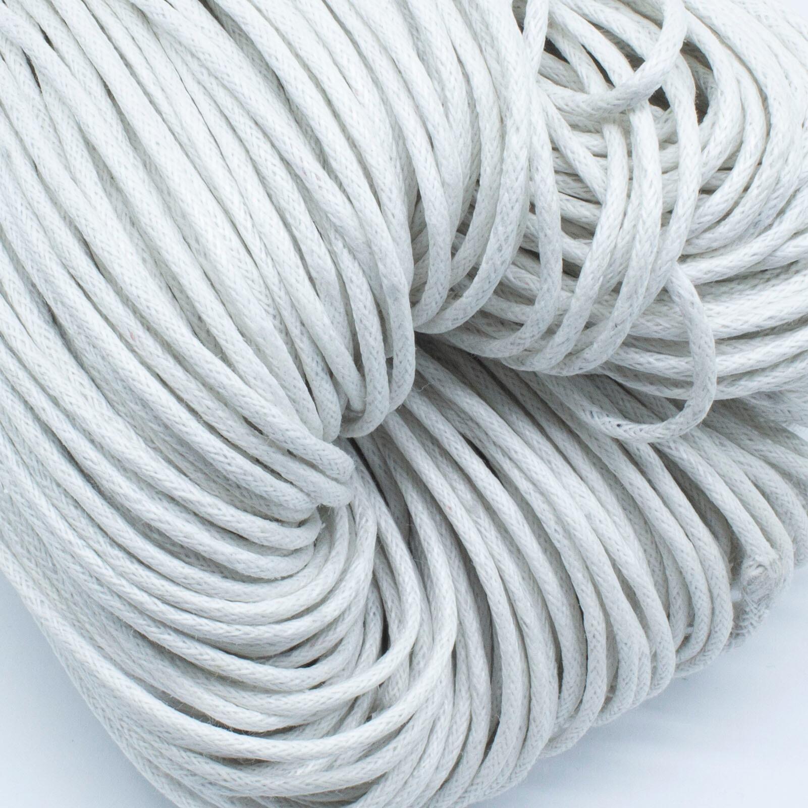 Wax Cotton Cord 1.5mm 4 metres   White for jewellery making