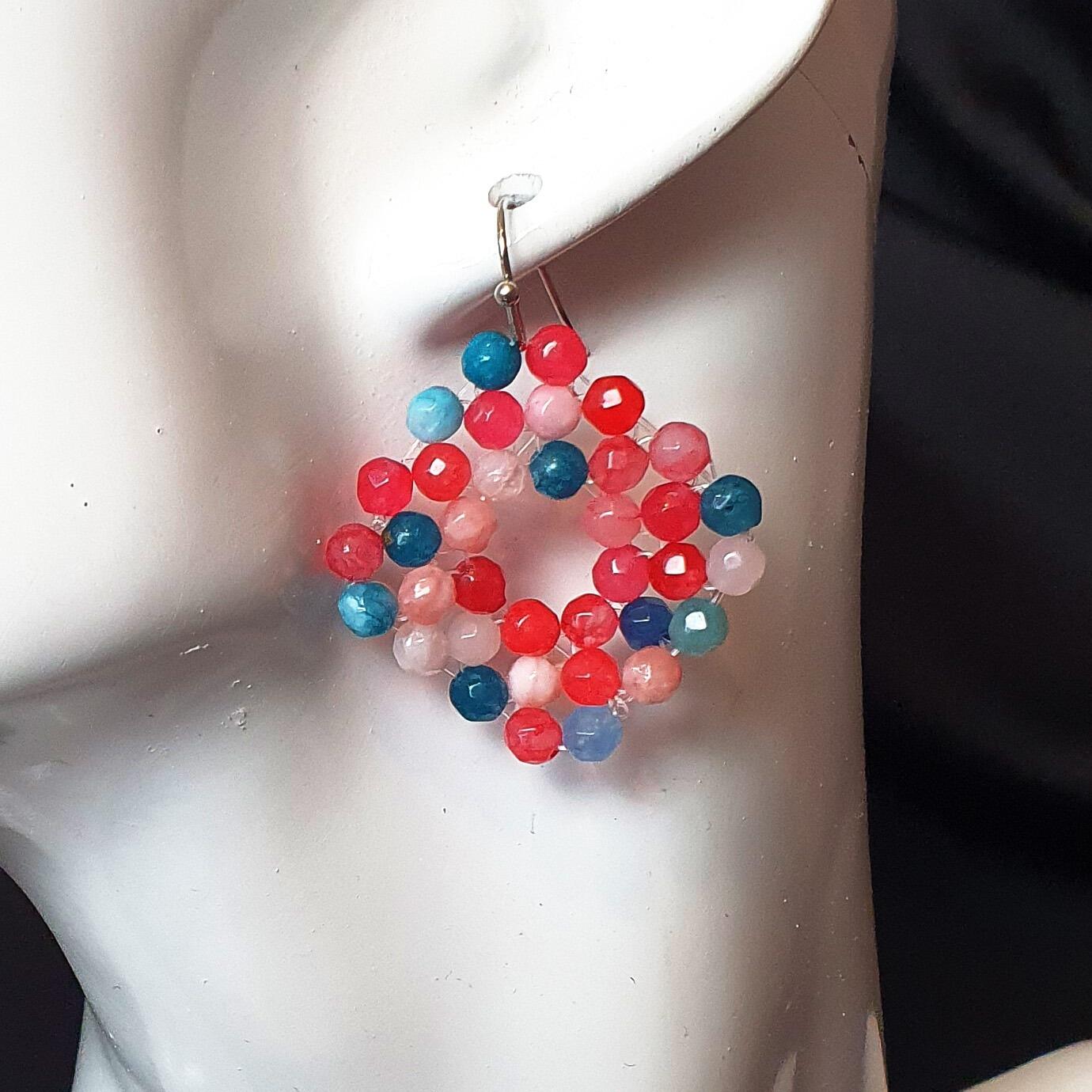 Persephone Jade Earrings sprinkles earring making kit — DIY set with beads and instructions for creating handmade jewelry