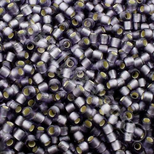 Toho Size 6 Seed Beads 10g - Silver Frost Lt Tanzanite