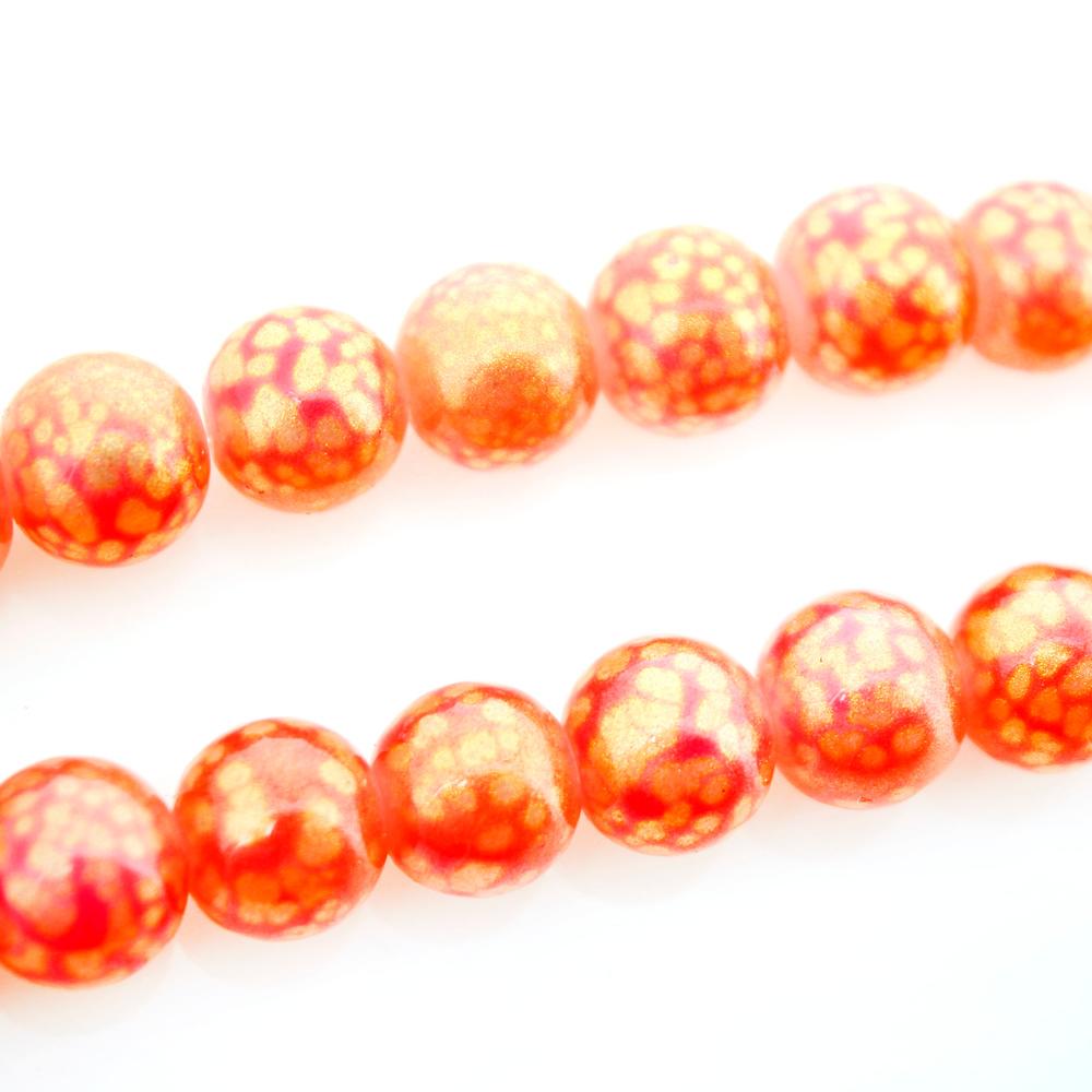 Glass Round Beads 10mm Cosmos - Tutti Fruitti