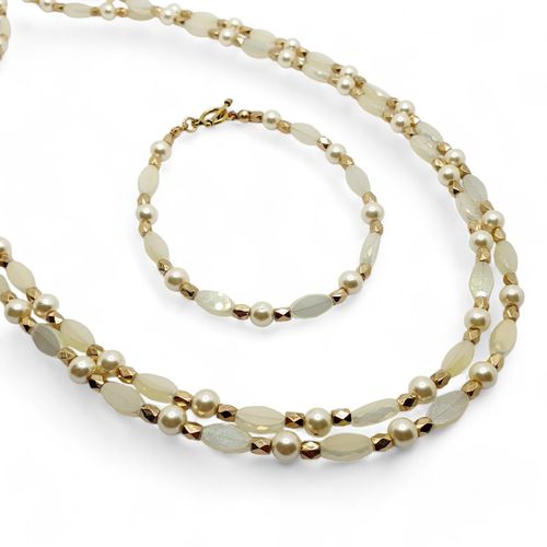 Sheila Crystal Oval Jewellery lemon jewelry making kit — DIY set with beads and instructions for creating handmade jewelry