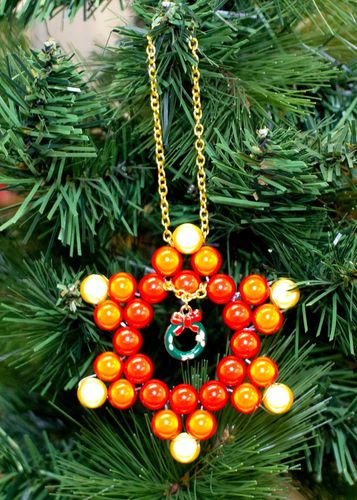 Miracle Star Decorations festive red jewelry making kit — DIY set with beads and instructions for creating handmade jewelry