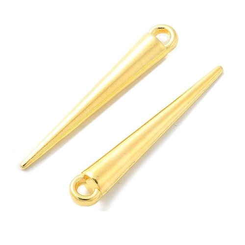 Alloy Spike Pendant 34mm 10pcs   Gold for jewellery making