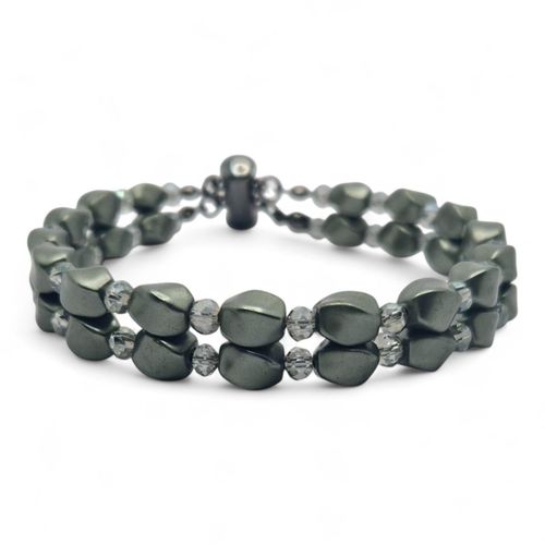 Magnetic Twist Bracelet olive bracelet making kit — DIY set with beads and instructions for creating handmade jewelry