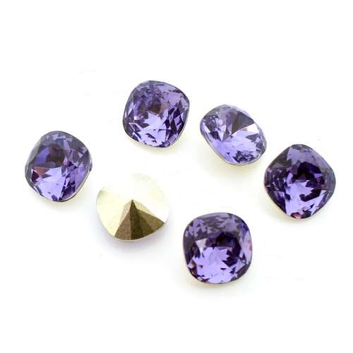 10mm resin Rivoli stone tanzanite 1pc — faceted round crystal-style cabochon ideal for jewelry making, settings, and crafts