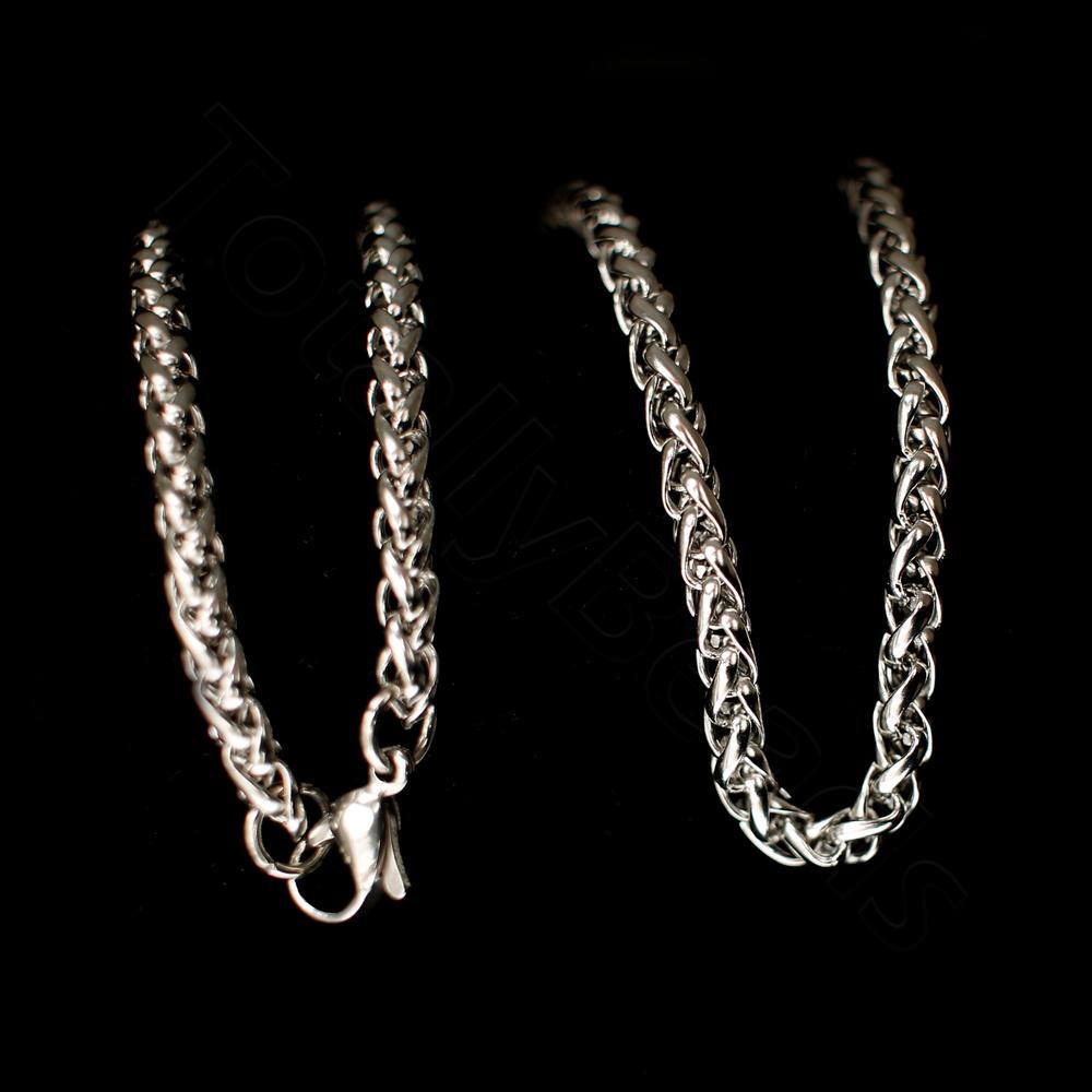 Stainless Steel Necklace Wheat 3.5mm - 50cm 20 Inch