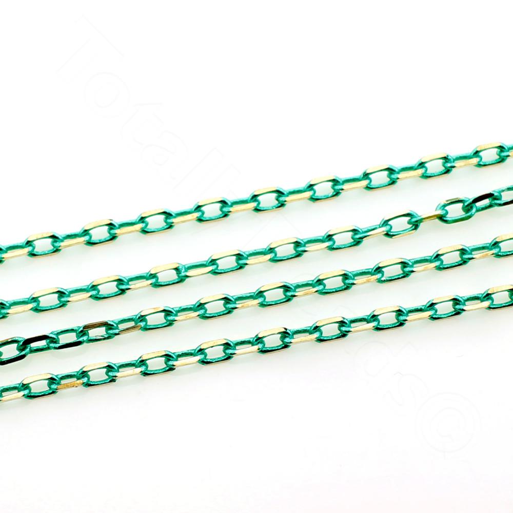 Coloured Jewellery Chain - Green