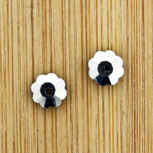 6mm resin Rivoli stone 6mm — faceted round crystal-style cabochon ideal for jewelry making, settings, and crafts