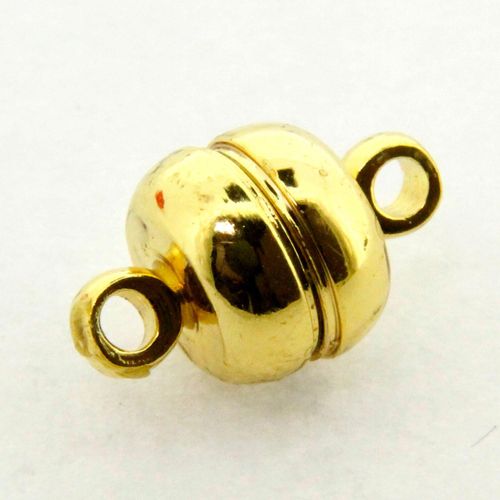 Magnetic Bell Clasps 8mm Gold Plated   1pc for jewellery making