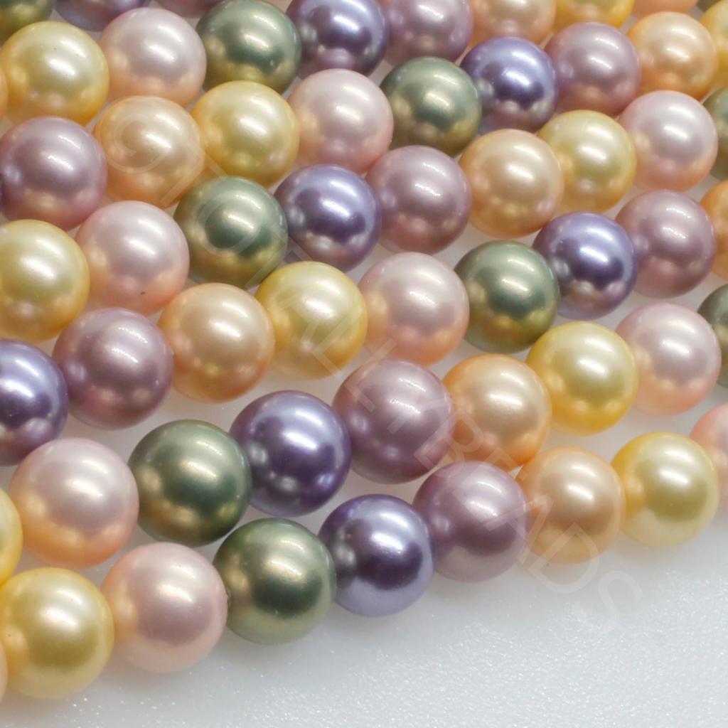 Sea Shell Pearl Beads 8mm - Summer Day