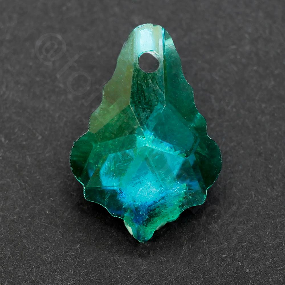 Crystal Baroque Pendant 16mm - Emerald
