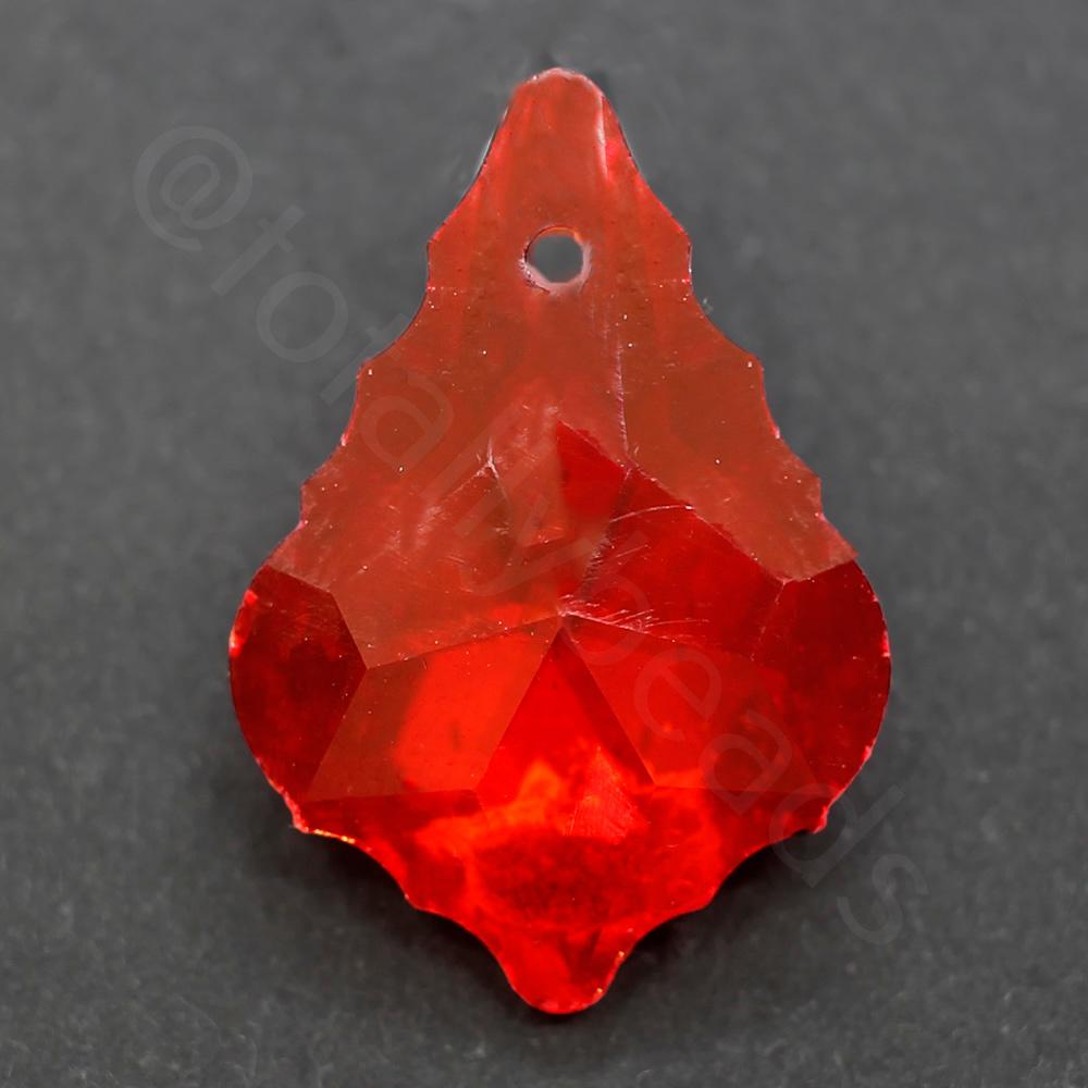 Crystal Baroque Pendant 22mm - Red