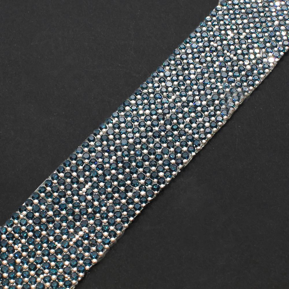 Sparkle Ribbon 22mm - Midnight Blue Crystal