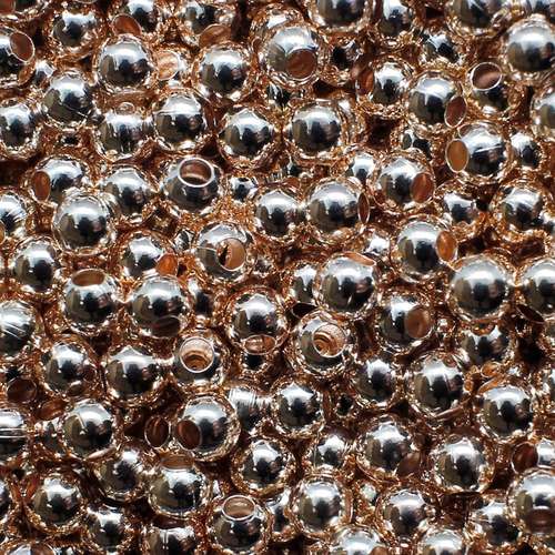 Round Spacer Beads 4mm 150pc - Rose Gold
