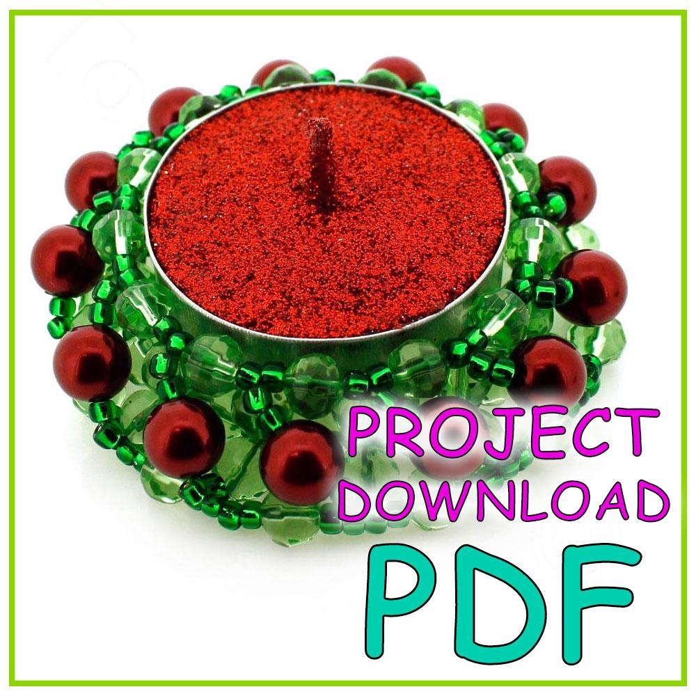 Beaded Candle Holder - Instruction Download