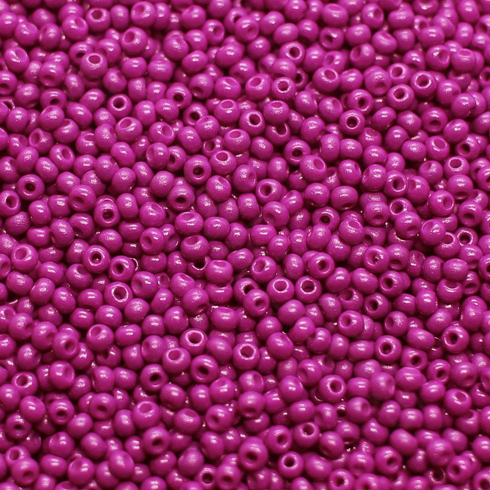 FGB Seed Beads Size 12 Opaque Mulberry - 50g