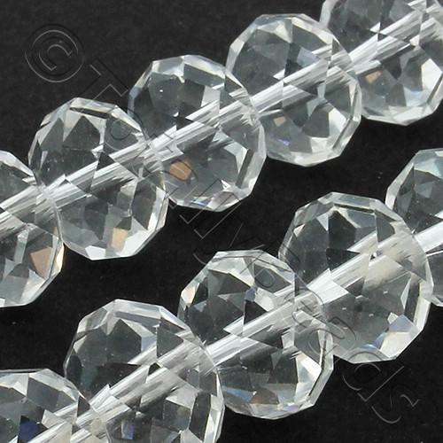Crystal Rondelle 9x12mm - Clear 20pcs