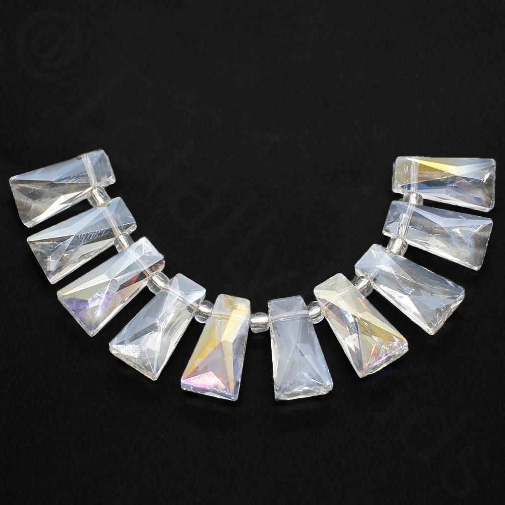 Trapezoid Crystal Beads 20mm -  Crystal B