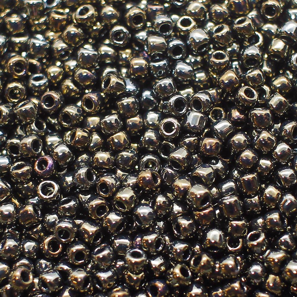 Toho Size 8 Seed Beads 10g - Metallic Iris Brown