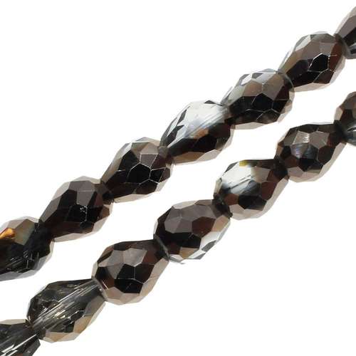 7mm crystal beads black diamond — faceted for jewelry making and beadwork