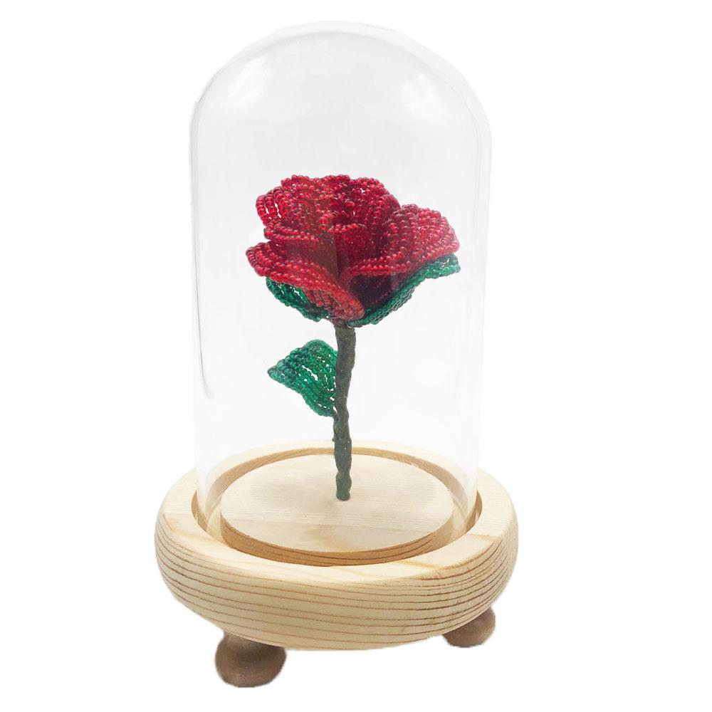 Beaded Rose Kit with Display Dome