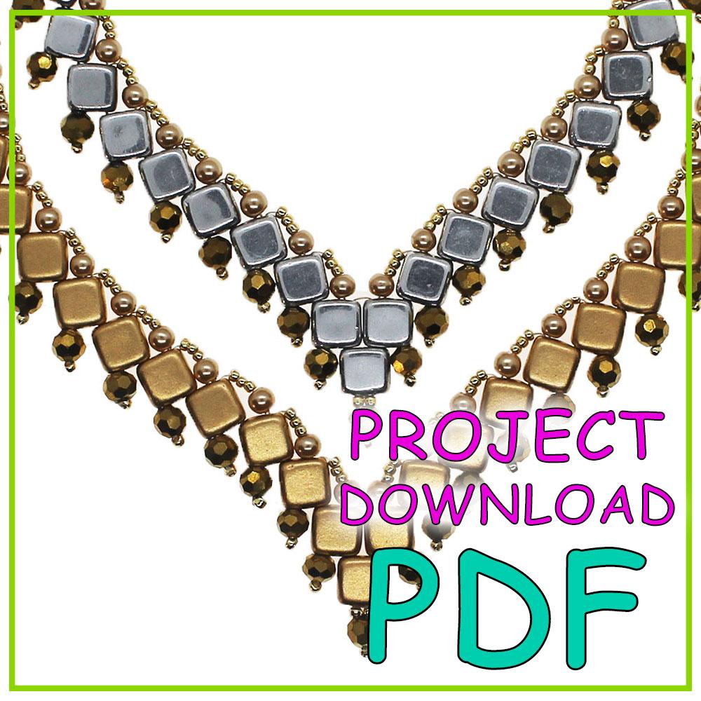 Tiffany Tile Necklace - Download Instructions