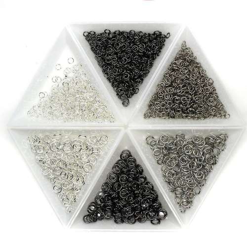 6 & 4mm Jump Ring Bundle - Silvers