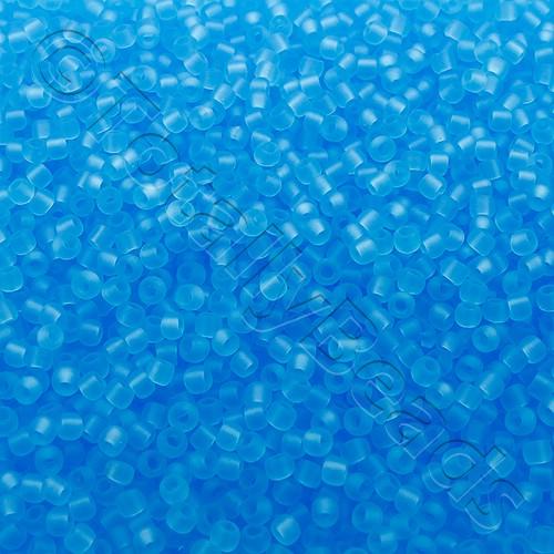 Toho Size 11 Seed Beads 10g - Trans Frosted Aquamarine