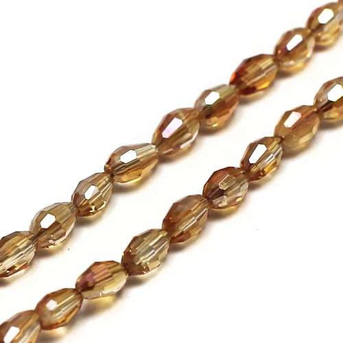 3mm crystal beads amber — faceted for jewelry making and beadwork