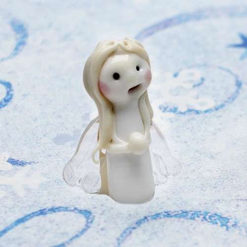 Lampwork Christmas Bead - Angel