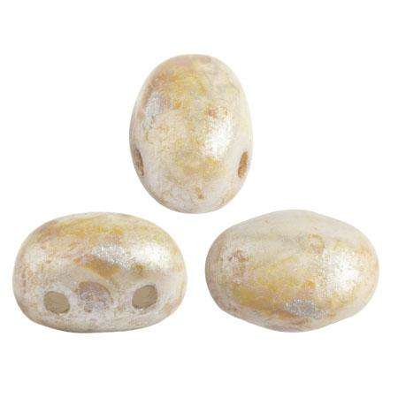 Samos Puca Beads 10g - Opq Ivory Spotted
