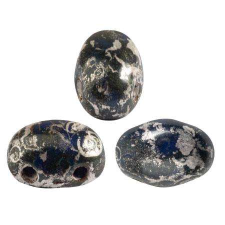 Samos Puca Beads 10g - Opq Sapphire Picasso