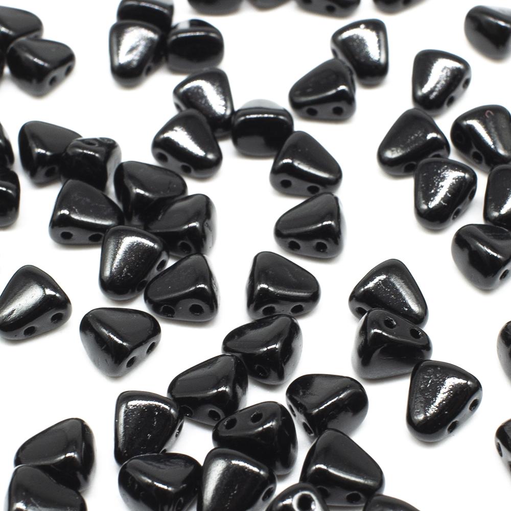 NIB-BIT Czech Glass Beads 30pcs - Jet Black