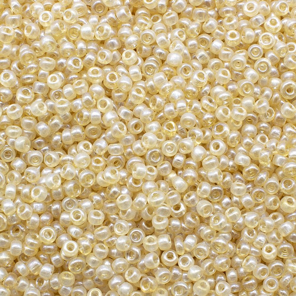 FGB Seed Beads Size 12 Frosted Buttermilk - 50g