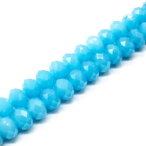 12mm crystal beads baby blue, pack of 20 — faceted for jewelry making and beadwork