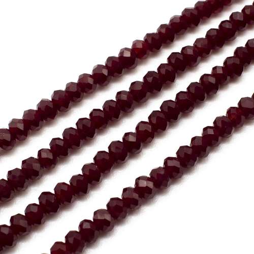 3mm crystal beads root beer, pack of 150 — faceted for jewelry making and beadwork
