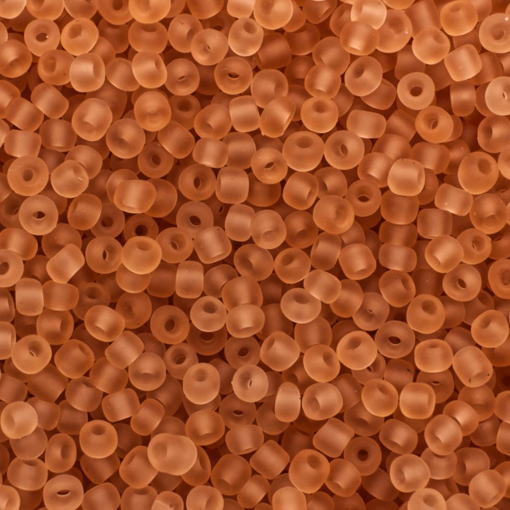 FGB Seed Bead Size 8 - Frosted Peach 50g