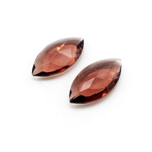 Glass Amethyst Large Diamond 32x17mm