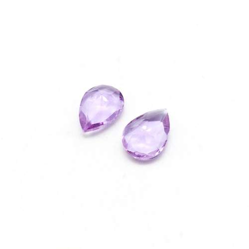 Glass Lilac Small Drop 18x13mm