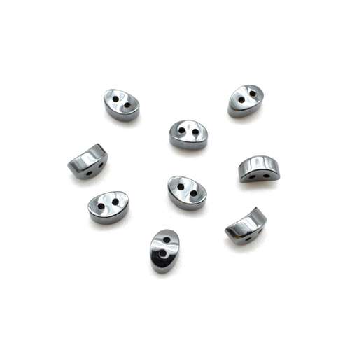 6x4mm hematite beads — for jewelry making, crafting, and beadwork projects