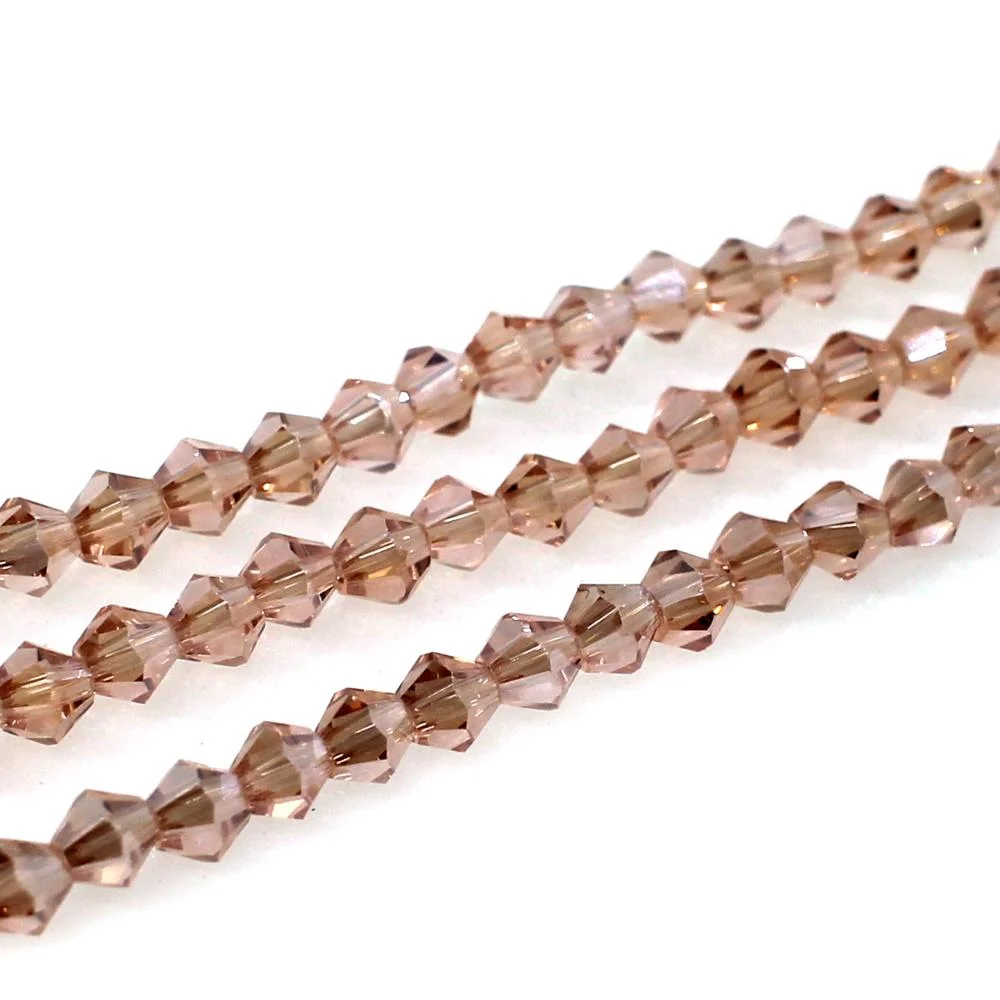 Value Crystal Bicone's - Salmon AB - 600 Beads