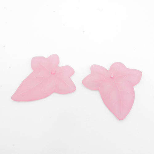 Lucite Leaf Large - Baby Pink - 15 pcs